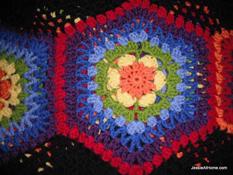 pretty-rainbow-hexagons