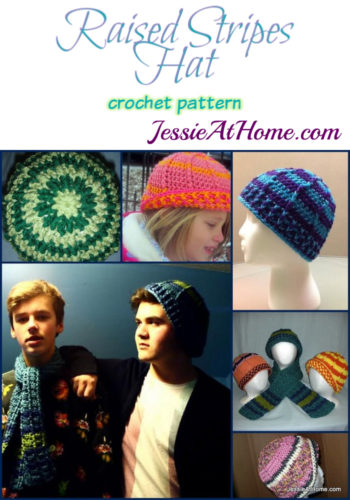 Raised Stripes Hat crochet pattern by Jessie At Home