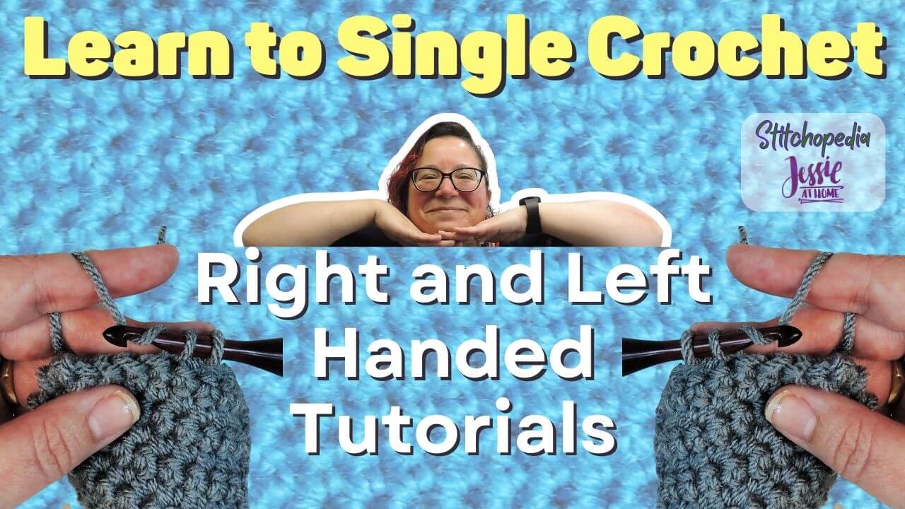 How To Single Crochet for Beginners (sc): With Right and Left
