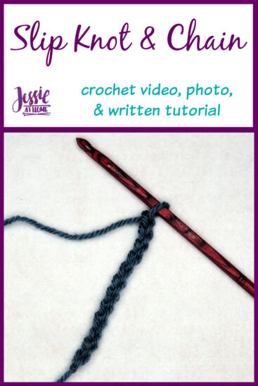Slip Knot Video and Photo Tutorial Stitchopedia by Jessie At Home - Pin 1