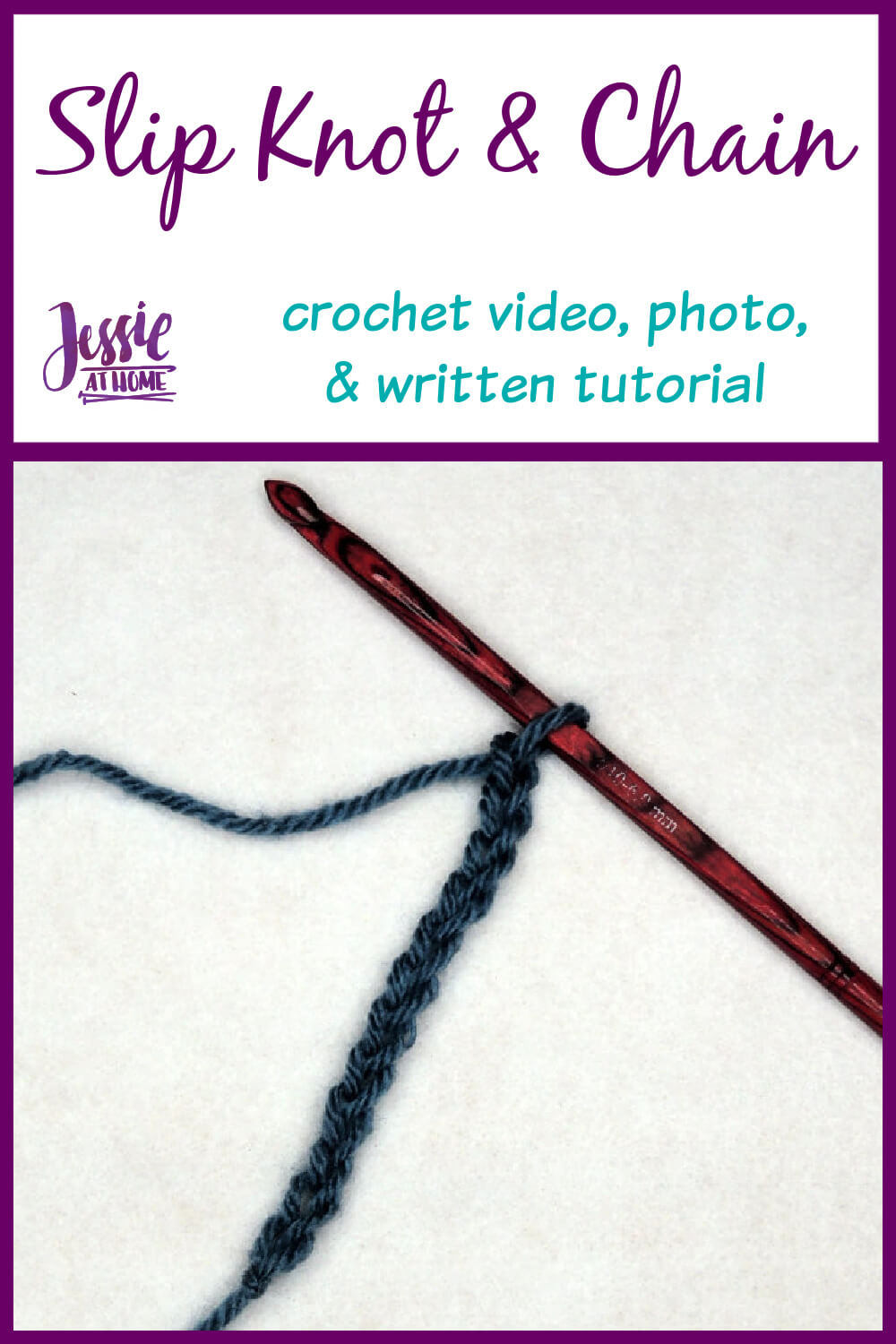 Slip Knot and Crochet Chain: The First Steps to Crochet