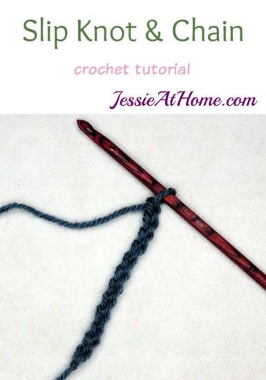 Slip Knot and Crochet Chain Tutorial with Jessie At Home