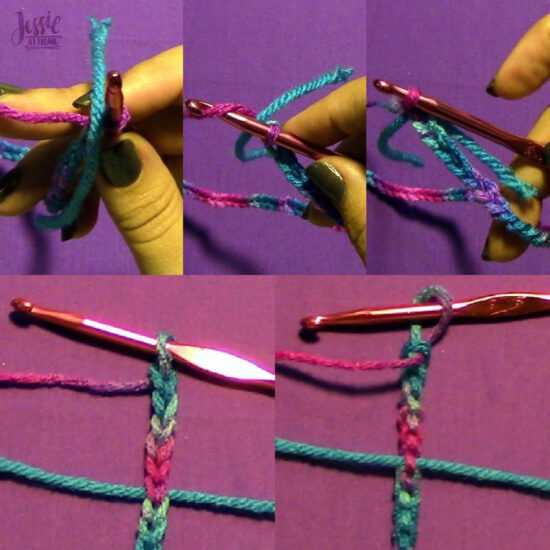 Chain Wrap Bracelet Crochet Pattern by Jessie At Home - Yarn Stitch Marker