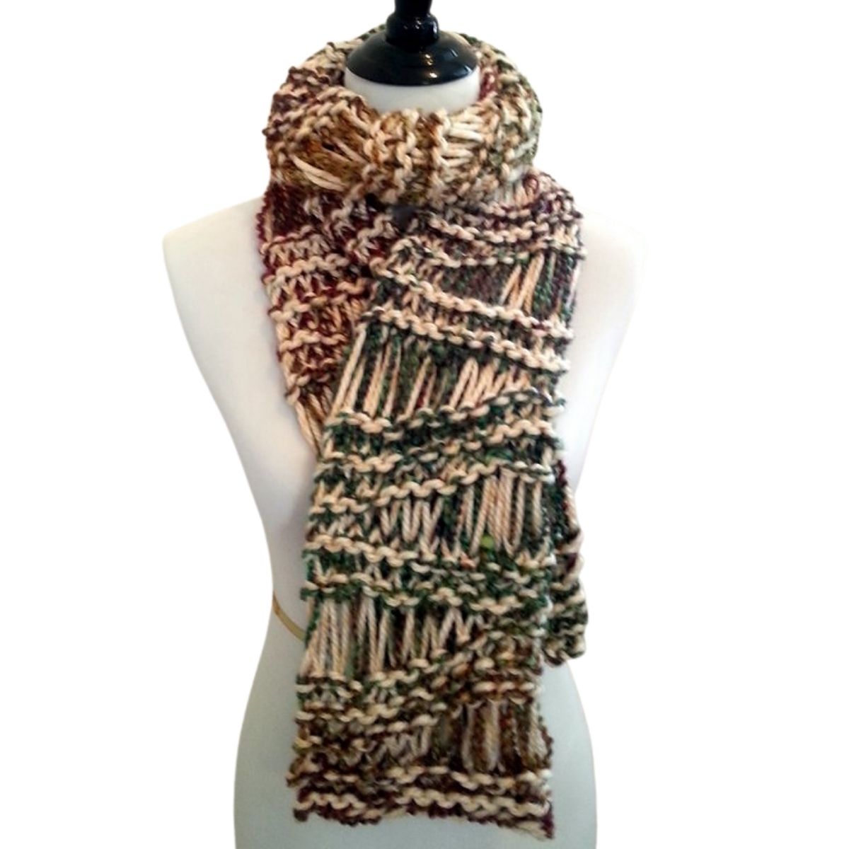 Chutes and Ladders Scarf Free Knit Pattern