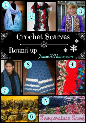 Crochet Scarves Round Up from Jessie At Home