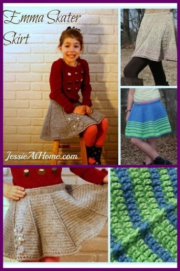 Skater skirt knitting pattern sale