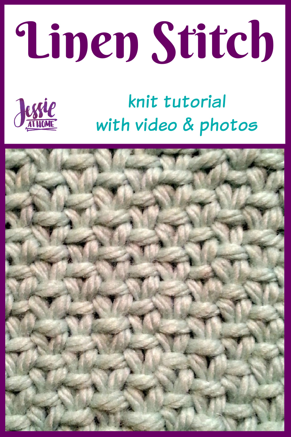 Knit Linen Stitch How To Step by Step Tutorial in Rows and Rounds