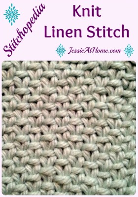 Stitchopedia ~ Knit Linen Stitch From Jessie At Home