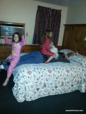 Testing-the-hotel-bed