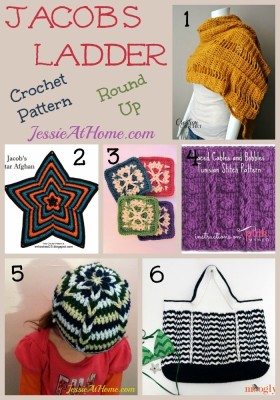 Jacob's Ladder Crochet Pattern Round Up from Jessie At Home