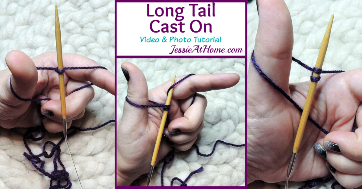 Long Tail Cast On Video and Photo Tutorial Stitchopedia by Jessie At Home - Social