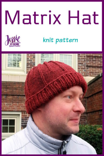 Matrix Hat knit pattern by Jessie At Home - Pin 1