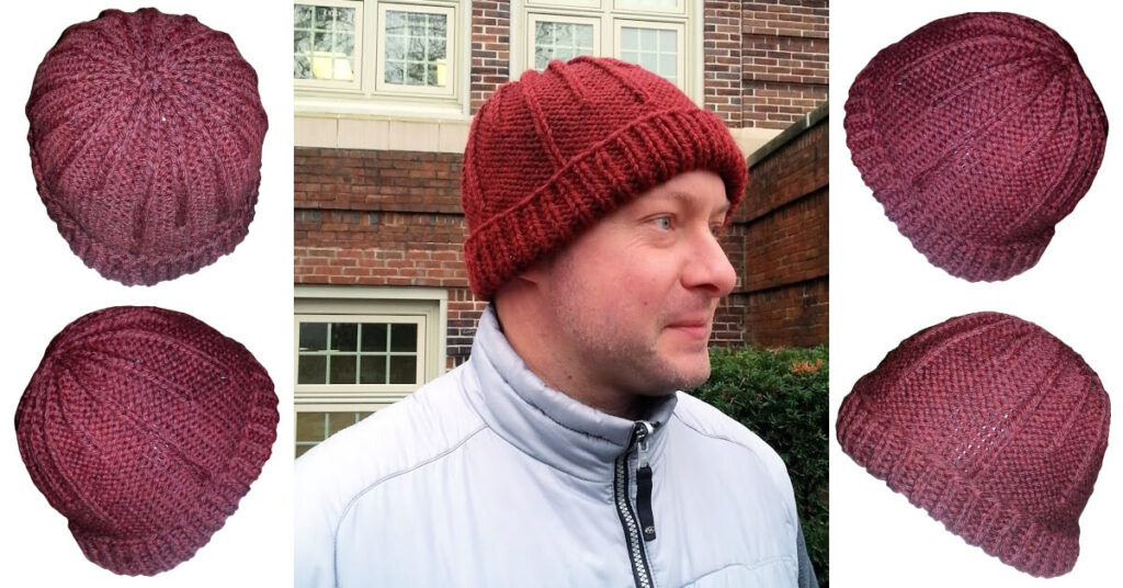 Matrix Hat knit pattern by Jessie At Home - Top Image