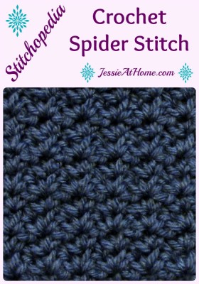 Stitchopedia ~ Crochet Spider Stitch from Jessie At Home