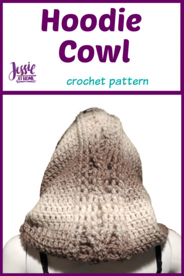 Hoddie Cowl crochet pattern by Jessie At Home - Pin 1