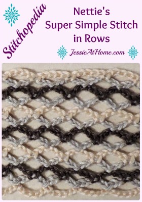 Stitchopedia - Nettie's Super Simple Stitch in Rows from Jessie At Home