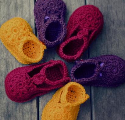 Flower Motif Shoes Craftsy Crochet Kit