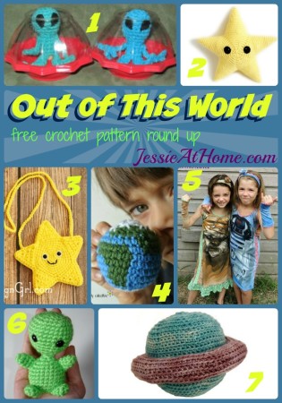 Out of This World - free crochet pattern round up from Jessie At Home