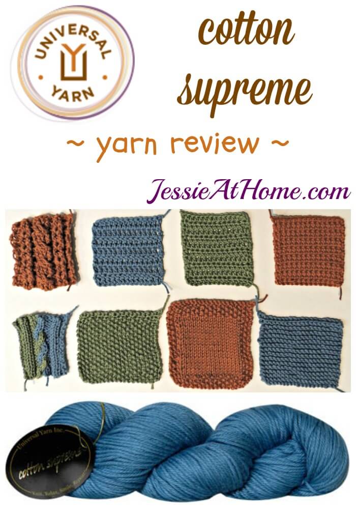 Universal Yarns cotton supreme yarn review from Jessie At Home