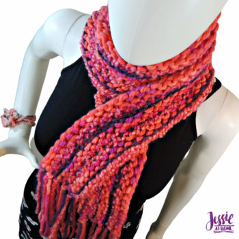 Basic Boho Knit Scarf knit pattern by Jessie At Home - 1