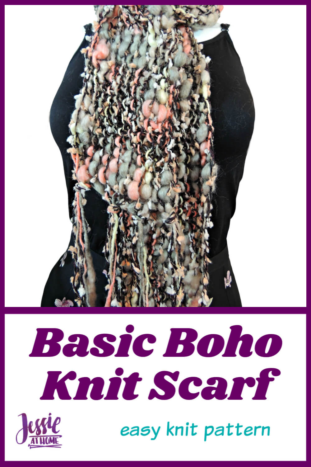 Basic Boho Knit Scarf - be fashion forward with ease!