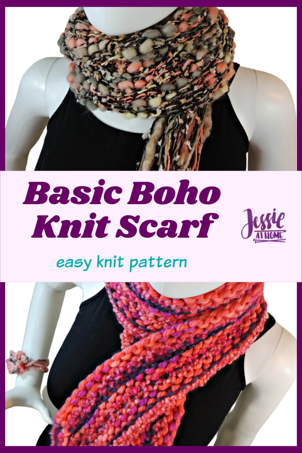 Basic Boho Knit Scarf - be fashion forward with ease!