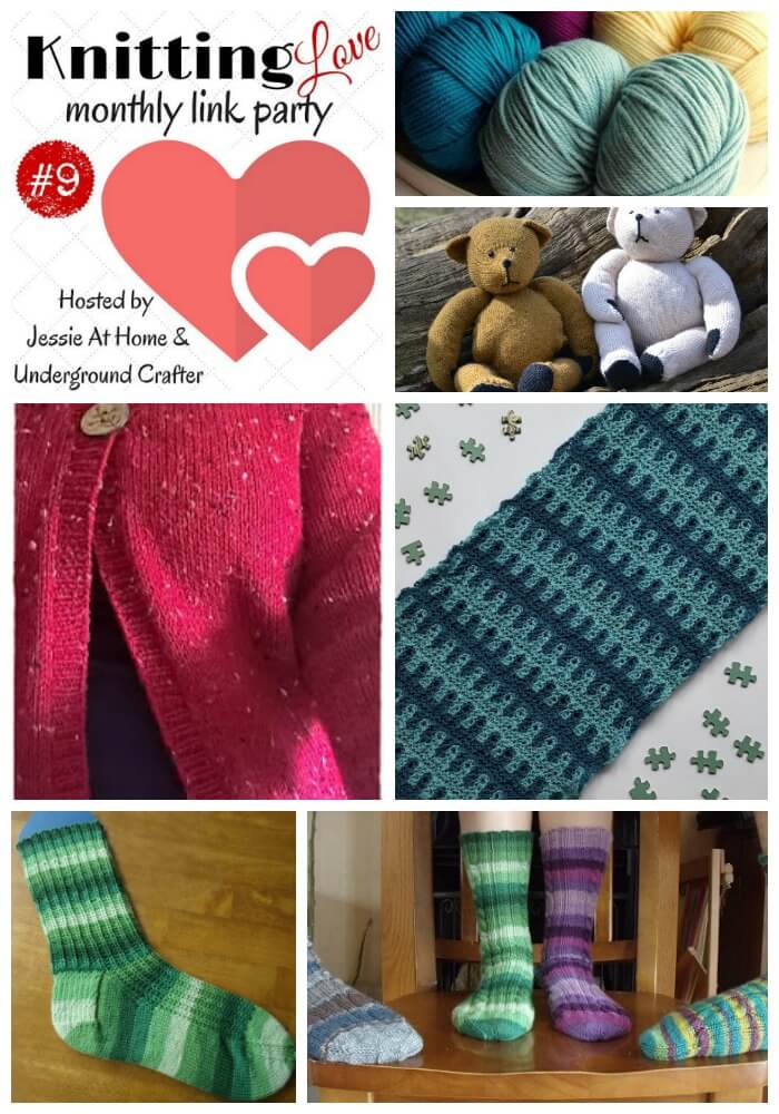 Knitting Love Link Party #9 - May 2016 - Jessie At Home and Underground Crafter