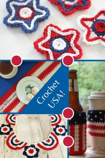 Free Patriotic Crochet Patterns round up by Jessie At Home - Pin 3