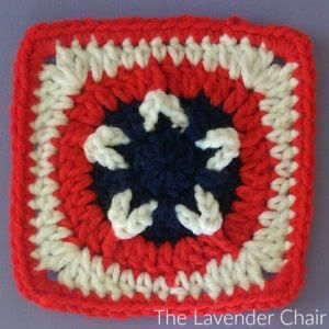 Stars and Stripes Square by The Lavender Chair