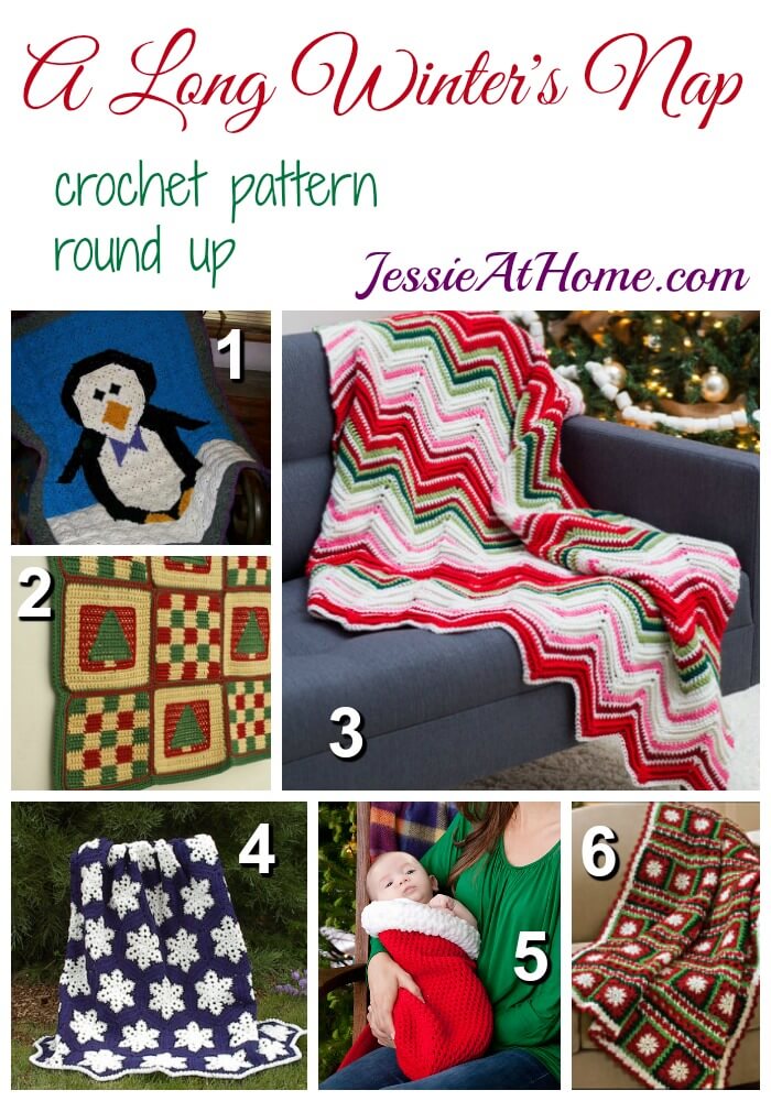 A Long Winter's Nap - free crochet pattern round up from Jessie At Home