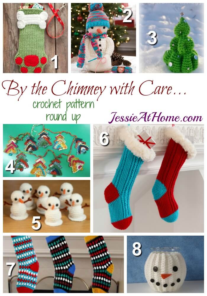 By the Chimney with Care - free crochet pattern round up from Jessie At Home