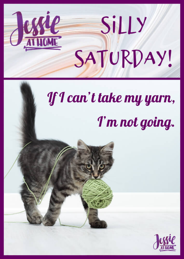 I'm Taking My Yarn - Silly Saturday from Jessie At Home - Pin 1