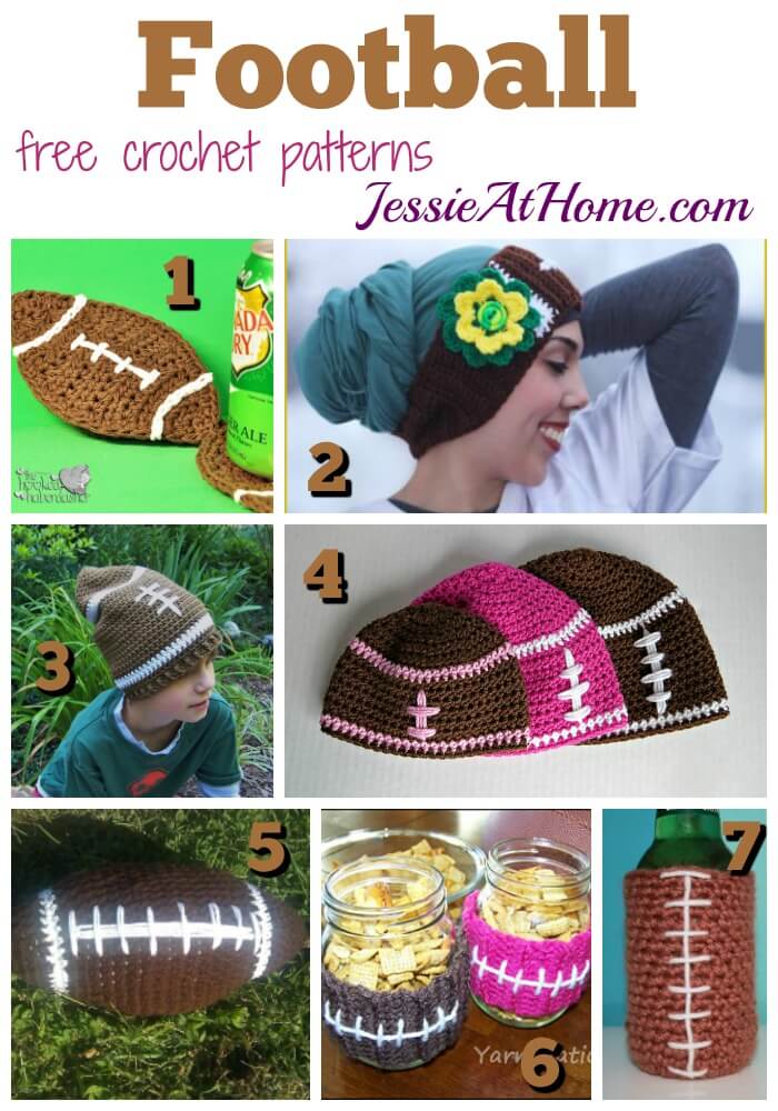 Football - free crochet pattern round up from Jessie At Home