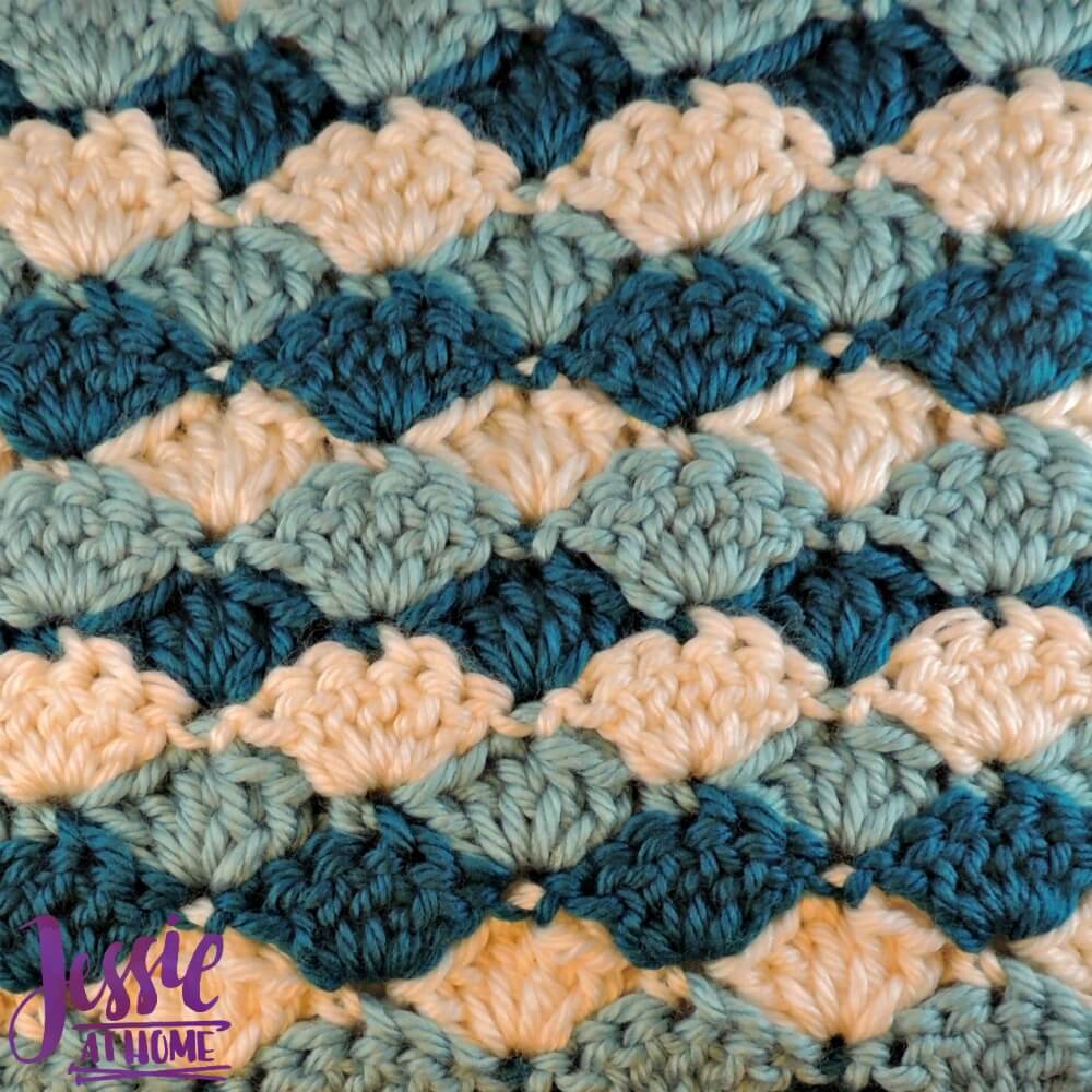 Crochet Shell Stitch Baby Blanket - Free Crochet Pattern | Jessie At Home