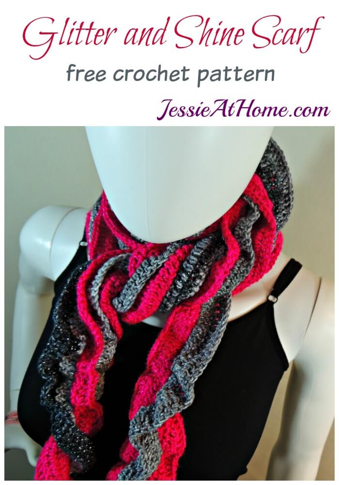 Glitter and Shine Scarf free crochet pattern by Jessie At Home