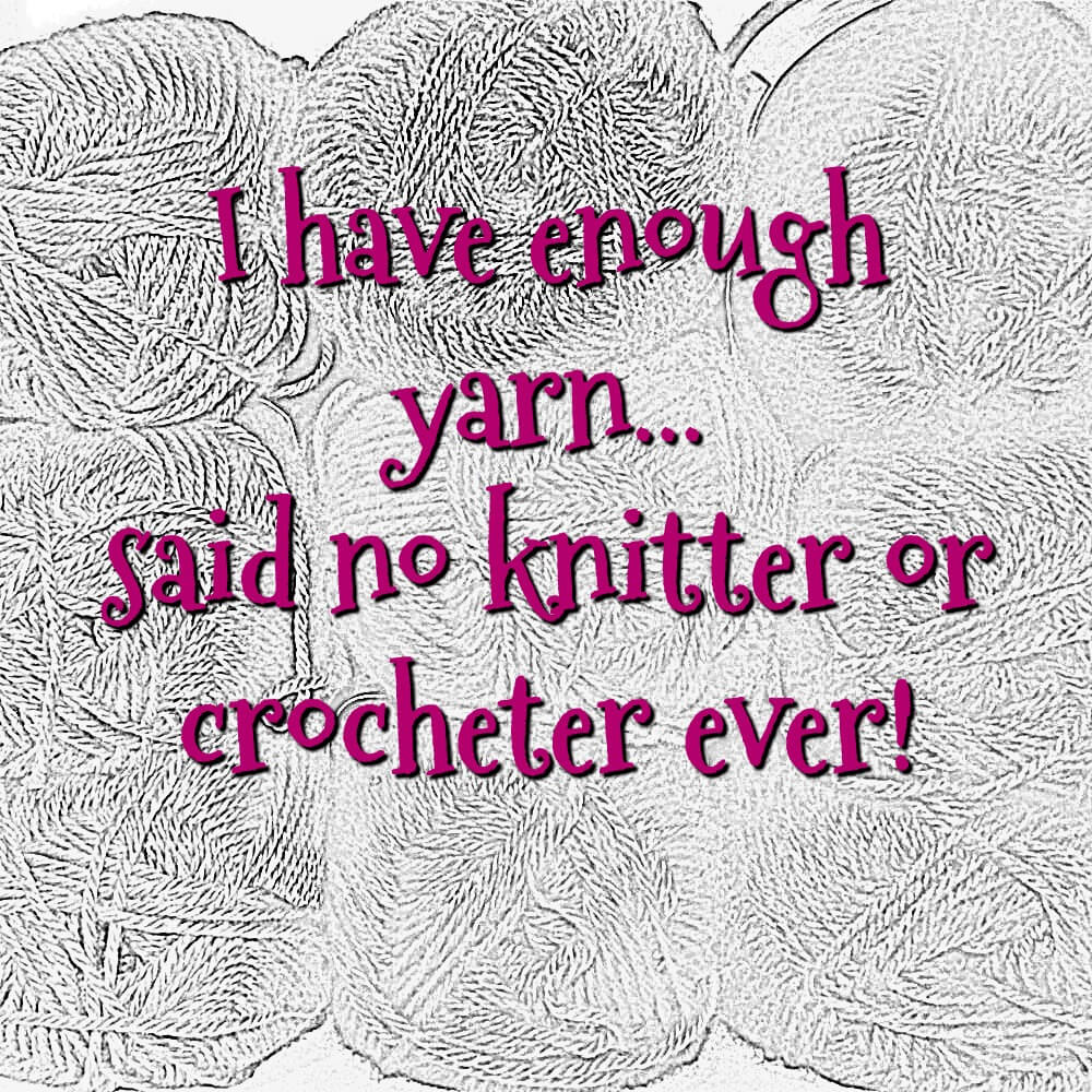 enough yarn...never