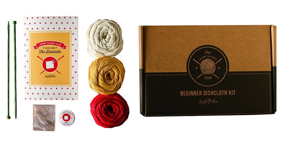 Learn to Knit Club, Level 1 - Dishcloths