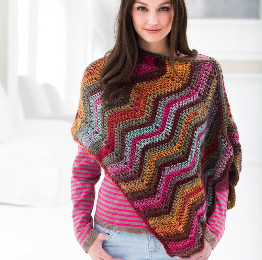Sunset Poncho Craftsy Crochet Kit