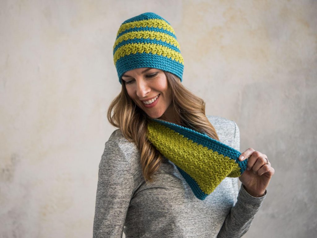Meadow Brook Cowl and Beanie Craftsy Crochet Kit