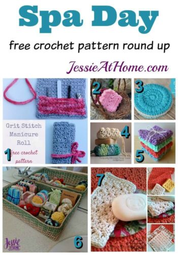 Spa Day free crochet pattern round up from Jessie At Home