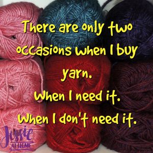 Silly Saturday 10/14/17 - When to buy yarn | Jessie At Home
