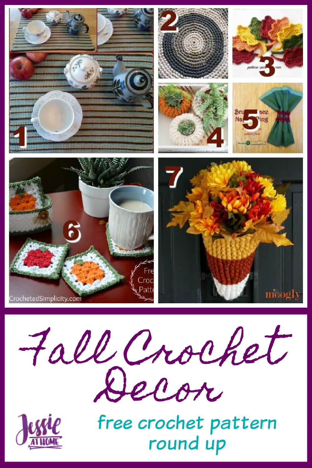 Fall Crochet Decor - Be thankful for crochet!
