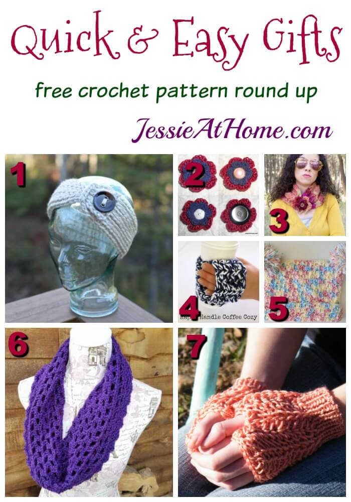 Quick & Easy Gifts free crochet pattern round up from Jessie At Home