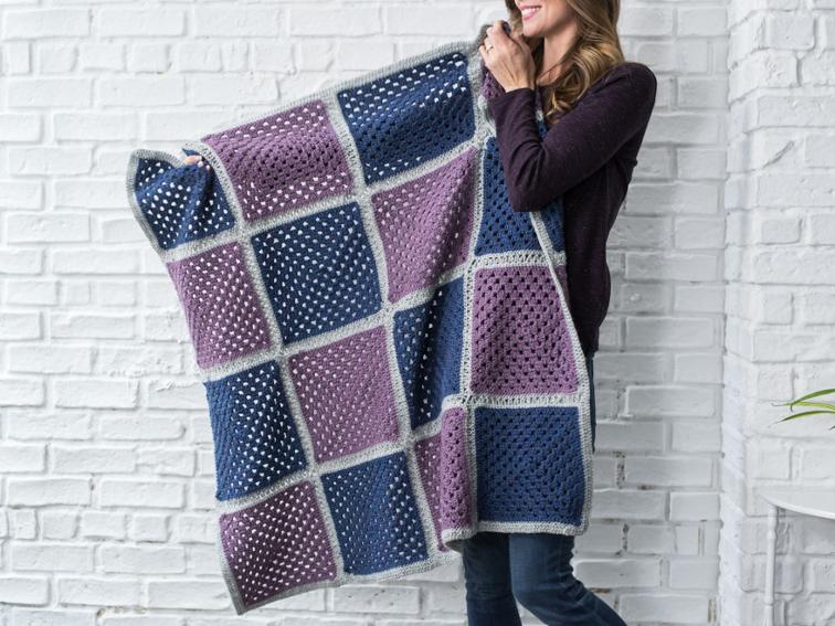 Fresh Finish Granny Square Blanket Crafty Crochet Kit