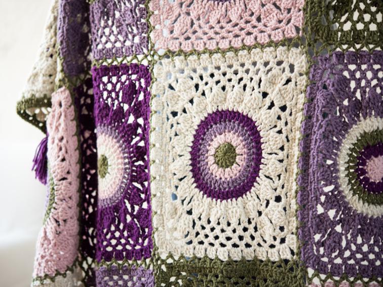 Mis-Match Squares Blanket Craftsy Crochet Kit