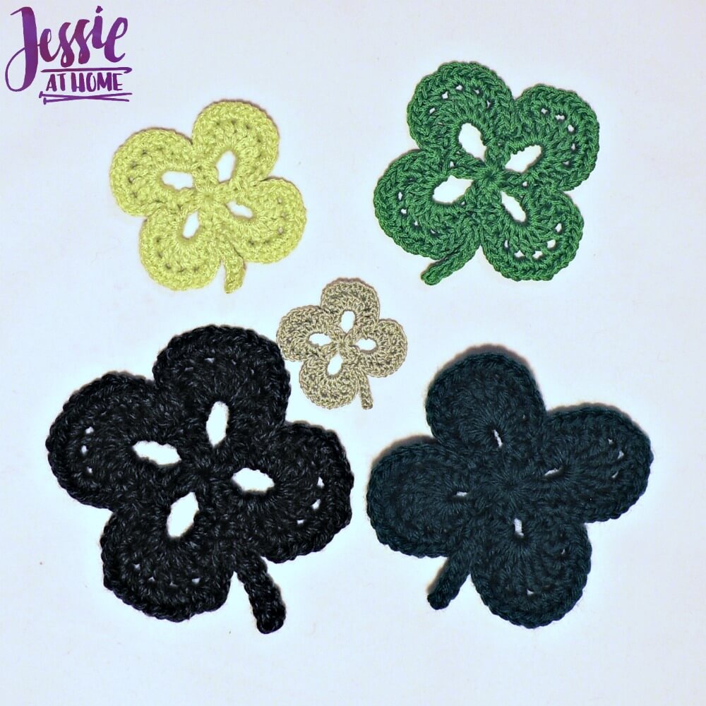 Four Leaf Clover free crochet pattern by Jessie At Home - 1