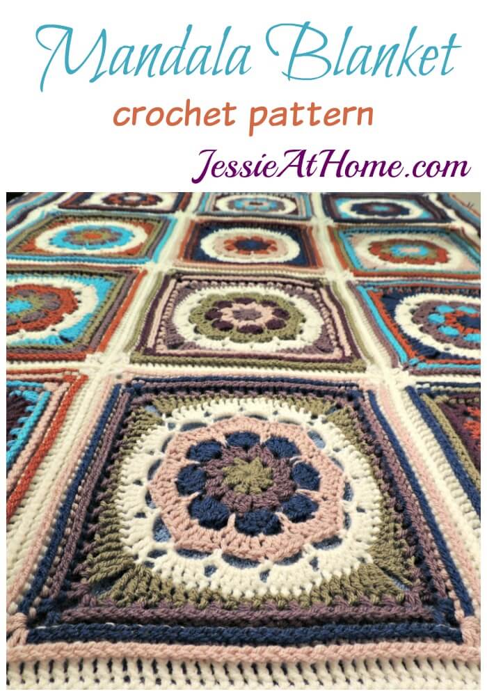 Mandala Blanket crochet pattern by Jessie At Home