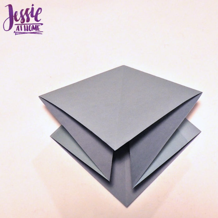 Origami Square Base written and pictorial tutorial Jessie At Home