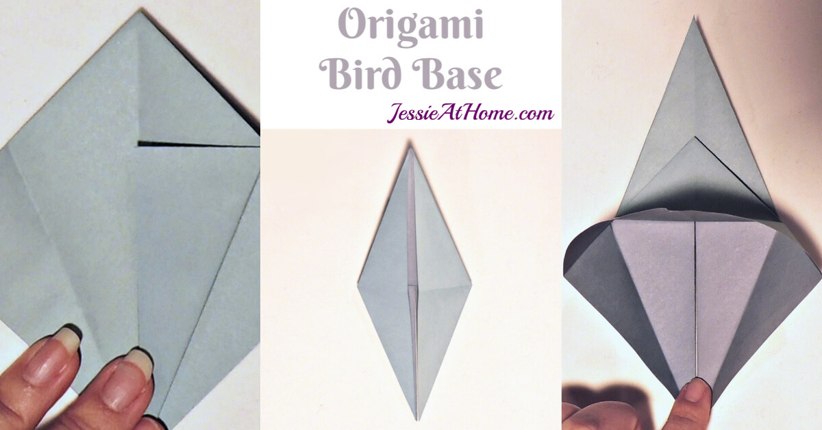 Origami Learn the origami bird base pattern Jessie At Home