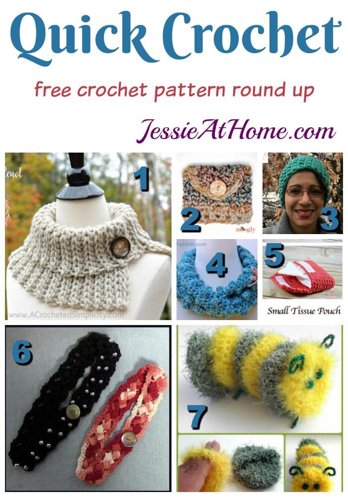 Quick Crochet free crochet pattern round up from Jessie At Home